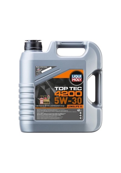 5w30 Motor Yağı Tam Sentetik Top Tec 4200 4 L 10/25 Üretim