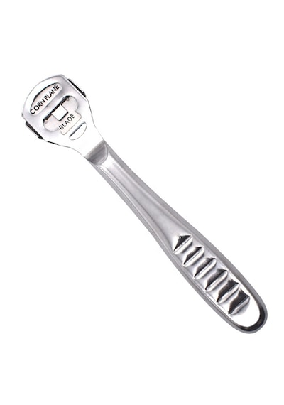 Profesyonel Jiletli Topuk Ayak Törpüsü - 10 Adet Yedek Jiletli, Ergonomik Saplı, Metal Kutulu Pedikür Ve Ölü Deri Temizleme Seti