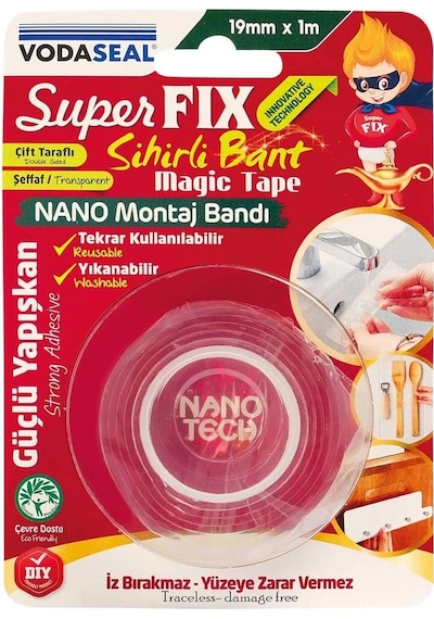 Mey İthalat Vodaseal Süper Fix Sihirli Bant 19 Mm 1 Metre