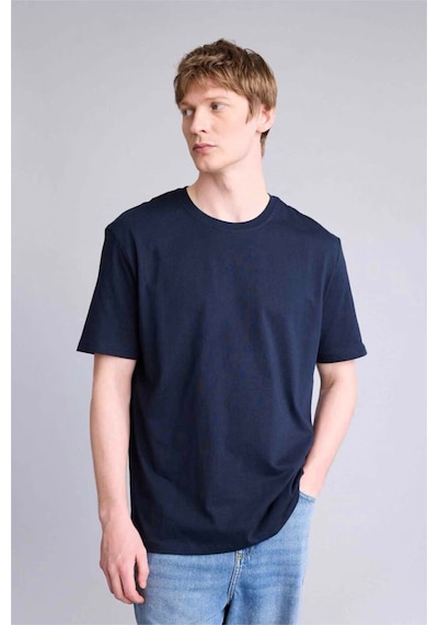 Defacto %100 Pamuk Basic Lacivert Erkek T-shirt V7699az/nv64 Lacivert