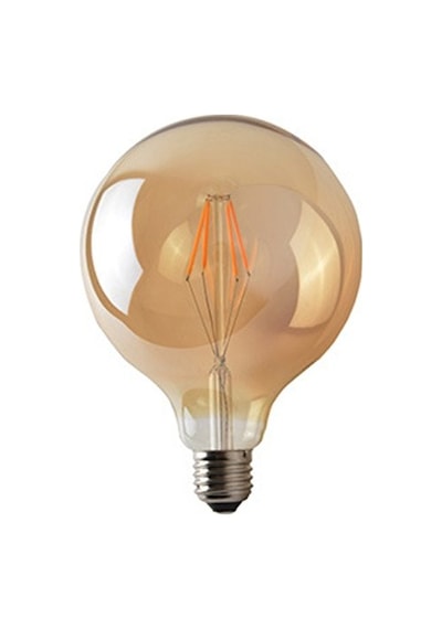 G-125 6 WATT FLAMANLI RUSTİK LED AMPUL BALON TİPİ - 2700K GÜNIŞIĞ