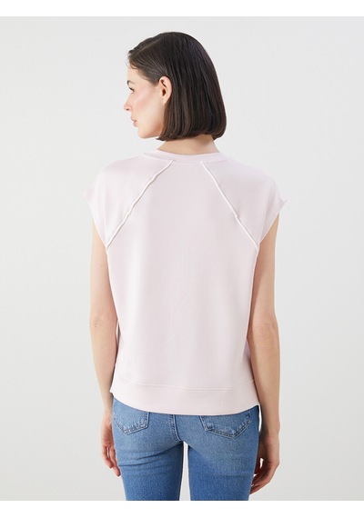 Lcwaıkıkı Classic Pembe Oversize Soft Touch Kadın Tişört