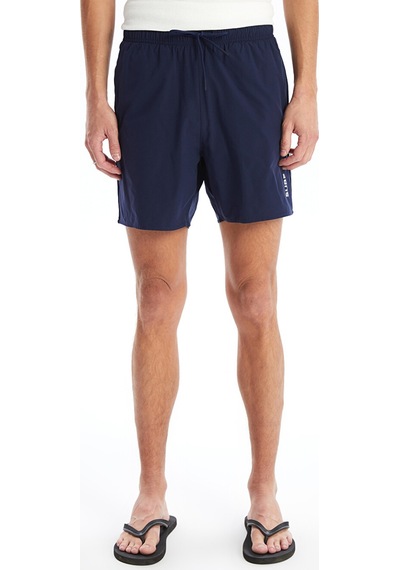 Lcw Swımwear Lacivert Kısa Boy Baskılı Erkek Deniz Şortu