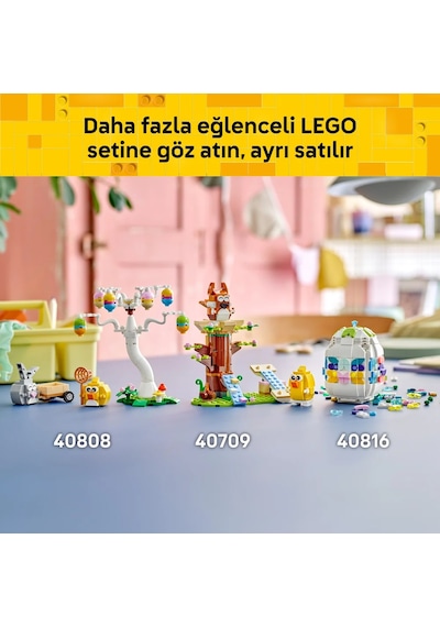 LEGO® LEL Seasons and Occasions Paskalya Tavşanı ve Civcivin Yumurta Avı 40808 - 8 Yaş ve Üzeri Çocuklar için Yapım Seti (140Parça)