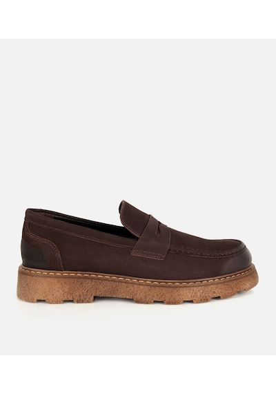 Hotiç Erkek Nubuk Deri Kahverengi Taban Detaylı Günlük Loafer 02ayh333820a480 02ayh333820a480