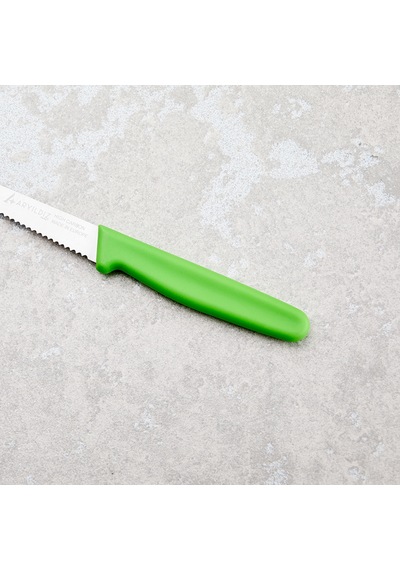 Aryıldız Solo Tırtıklı Sebze Bıçağı Yeşil 10 Cm Renkli