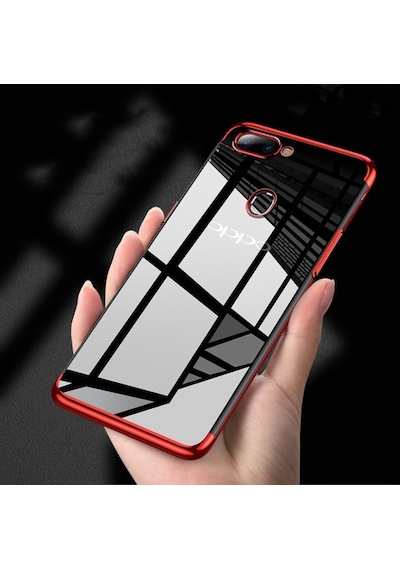 Oppo A5S Kamera Korumali Köseleri Renkli Seffaf Silikon Kilif 414505782