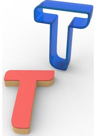 T Harfi Polikarbon Kurabiye Kalıbı N11.4755