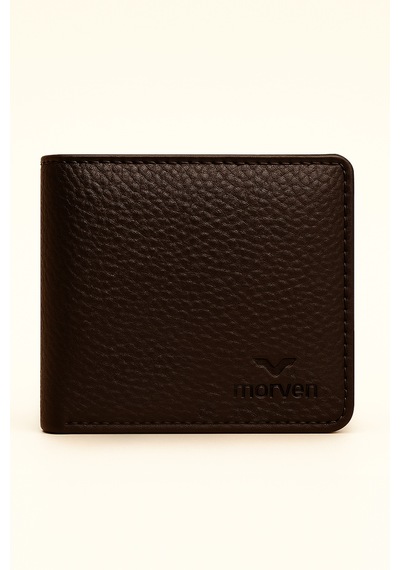 Morven Erkek Kahve %100 Deri Mıknatıslı Cüzdan 26mc052002400 Kahve
