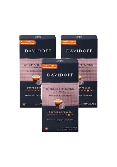 Davidoff Crema Intense Lungo Smooth & Rounded Kapsül Kahve 3 x 10'lu