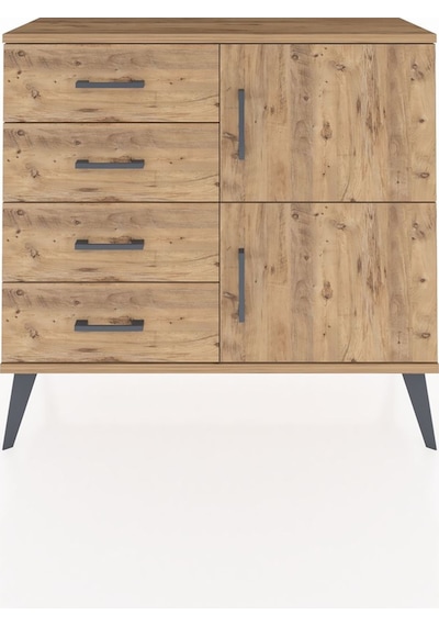 Arges Şifonyer Tek Raflı 4 Çekmeceli 2 Kapaklı 88x30x80 Çam-çam Çam Arges Şifonyer Tek Raflı 4 Çekmeceli 2 Kapaklı 88x30x80 Çam-çam Çam