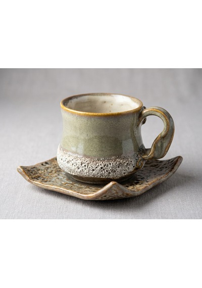 3 Li Terra El Yapımı Stoneware Fincan Açık Bej