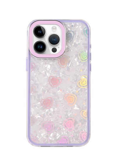 Apple iPhone  Uyumlu,  15 Pro Max Lumi Desenli Kapak - Mor