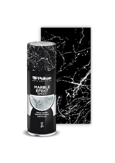 POLİSAN ÖZEL AMAÇLI SPREY MERMER EFEKT SİYAH 200 ML.