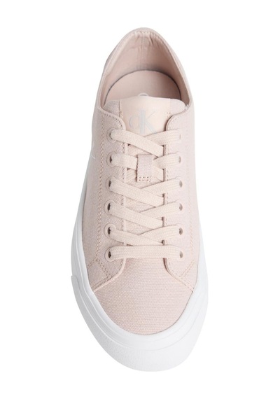 Calvin Klein Kadın Vulc Flatform Low Canvas Mg Pudra Sneaker-13898