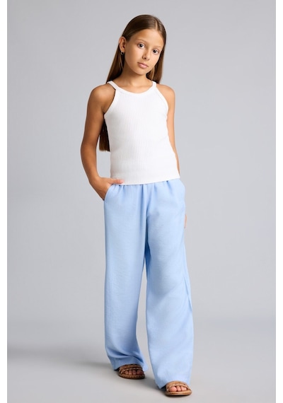 Defacto Straight Wide Geniş Paça Cepli Krinkıl Viskon Pantolon Kız Çocuk G0612a826spbe196 Mavi-be196 Defacto Straight Wide Geniş Paça Cepli Krinkıl Viskon Pantolon Kız Çocuk G0612a826spbe196 Mavi-be196