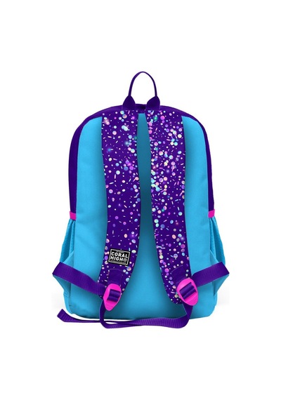 Coral High Kids Mor Mavi Pembe Kalp Desenli 3 Lü Okul Çanta Seti Set0123740