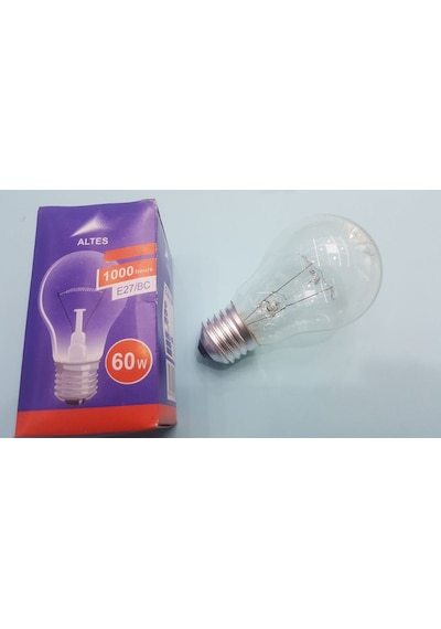 Altes 15-25-40-60-75 Watt Akkor Flamanlı Ampul