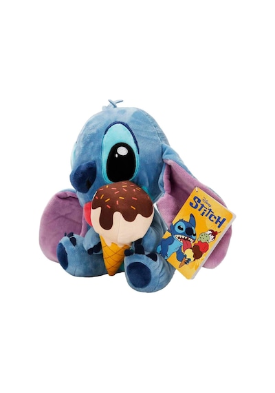 Dondurma Yiyen Stitch Peluş 25 Cm - Sevimli Lilo Ve Stitch Oyuncak Mavi