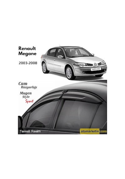 Renault Megane 2 Sedan Cam Rüzgarlığı 2003-2011