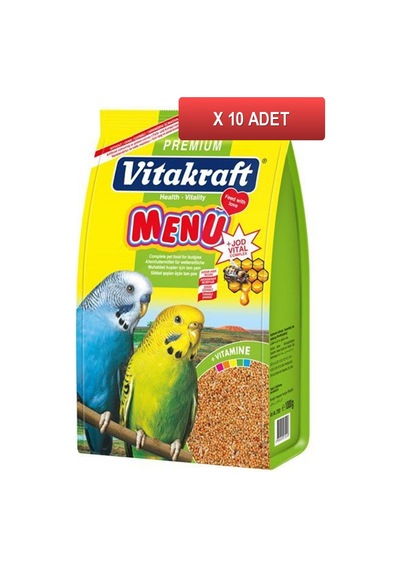 Vitakraft Menü Premium Muhabbet Kuşu Yemi 1 KG ( 10 Paket )