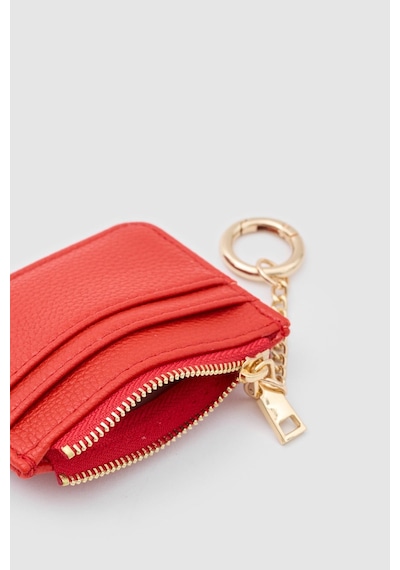 Shule Bags Nook Fermuarlı Charm Kartlık Kırmızı