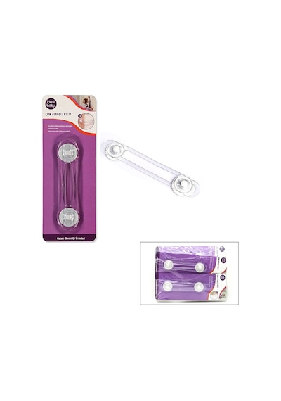 İdeal Baby Ide-08 Ide-17 Çok Amaçlı Kilit Büyük Dolap Çekmece Çoçuk Emniyet - 24'li Paket Diğer