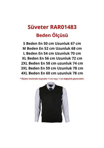 Modarar Erkek Füme Renk Yünlü Süveter Normal Kesim Rar01483