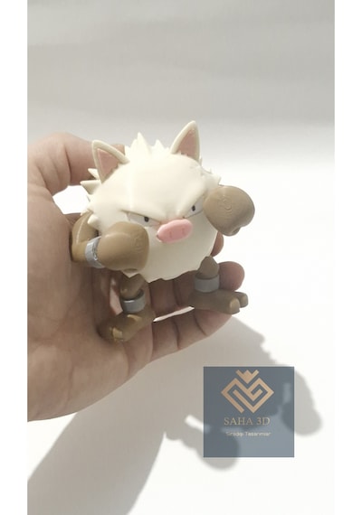 Pokemon Mankey Ve Primeape Gelişim Seti Figür 5 Cm Ve 10 Cm