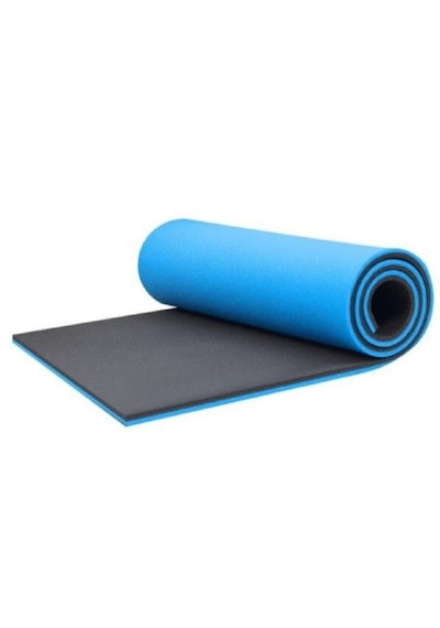 Pilates Minderi 10mm Yoga Matı Mavi - Siyah