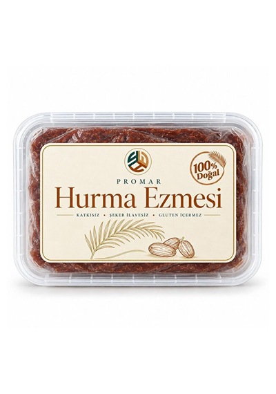 Katkısız Doğal Hurma Ezmesi - %100 Hurma Püresi 500 Gr