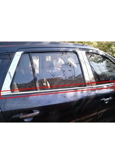 Hyundaı Tucson 2004-2014 Cam Alt Çıtası Paslanmaz Krom 4 Parça