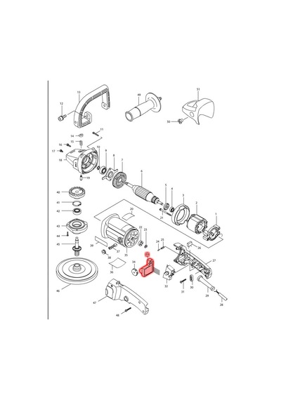 Makita 9227CB Devir Kontrol Kartı Ürün Kodu 631227-7