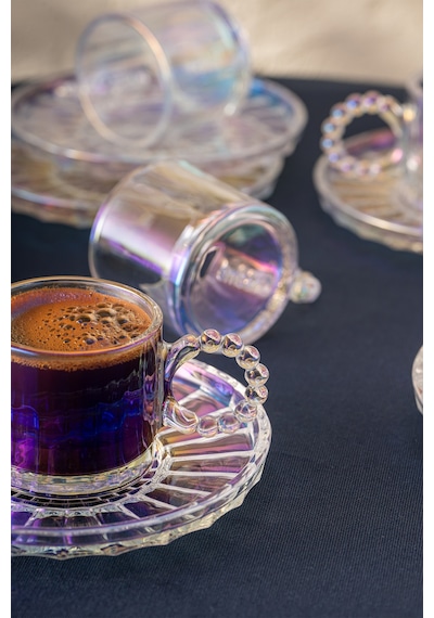Emsan Muhabbet 100 Ml 6'lı Kahve Fincan Takımı renkli