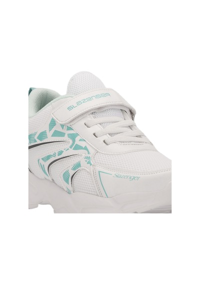 Slazenger KANNER I Çocuk Cırt Cırtlı Beyaz / Yeşil Günlük Spor Ayakkabısı