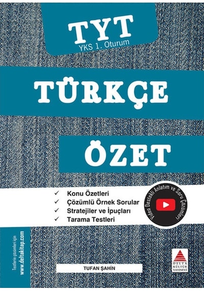 YKS 1.Oturum Türkçe Özet TYT  -  Tufan Şahin  -  Delta Kültür