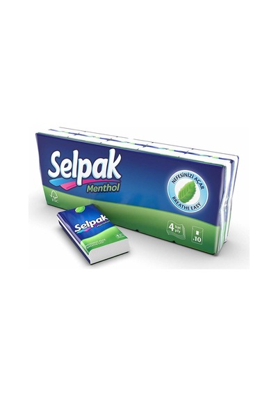 SELPAK MENDIL 10 ADET MENTOLLU