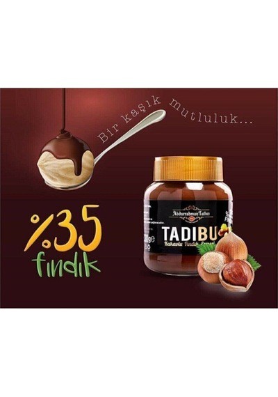 Abdurrahman Tatlıcı Tadıbu Kakaolu Fındık Ezmesi Çokokrem 330 Gr 2 Adet