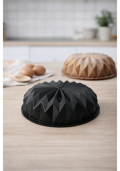 Firuze Döküm Kek Kalıbı 26cm Siyah Siyah