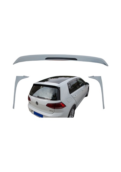 Vw Golf 7 2013.2016 Mk7 Plastik Boyasız 3.parça Gti Spoyler