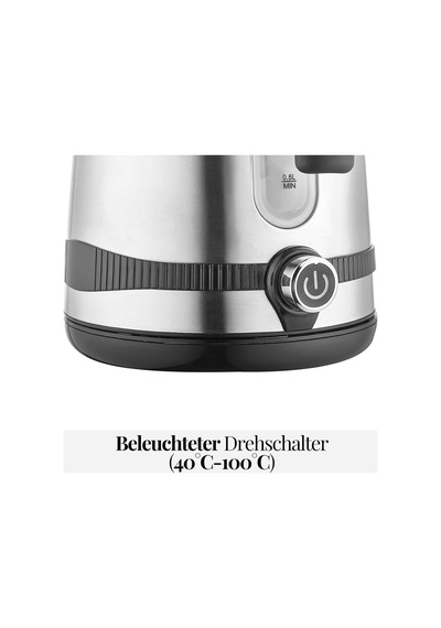 Tr Paslanmaz Çelik Su Isıtıcısı 1,7 Litre %100 Bpa İçermez 2200 Watt Dijital Sıcaklık Göstergesi Sıca