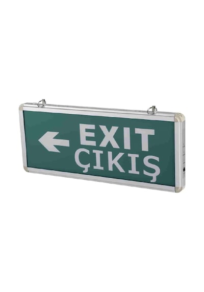 3W Ledli Exıt Çıkış Armatürü 3 Saat Akülü Ct 9166 Diğer