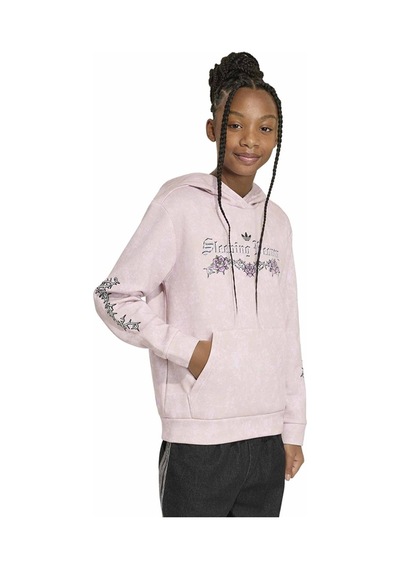 Adidas Çocuk Sweatshirt Adıdas Dısney Vıllaıns Loose Washed Gfx Hoodıe Kr4653 Pembe