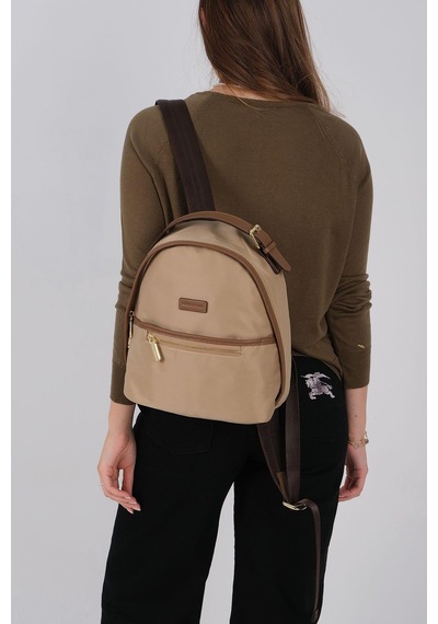 Silver Polo Sp1212 Kadın Sırt Çantası Saten Vizon-camel