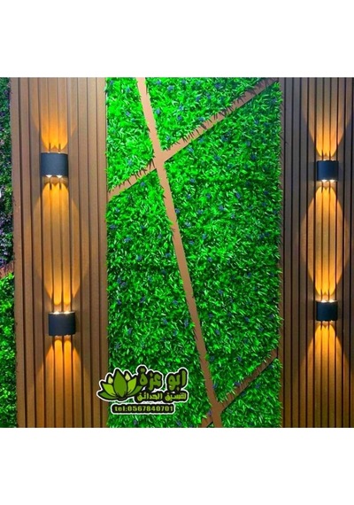 4 Watt Amber Işık Ledli Dekoratif Işık Süzmeli İç Ve Dış Mekan Aplik, Modern Armatür, Şık Armatür Siyah