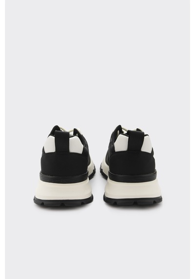 Derinet Bağcıklı Erkek Sneaker Siyah Siyah