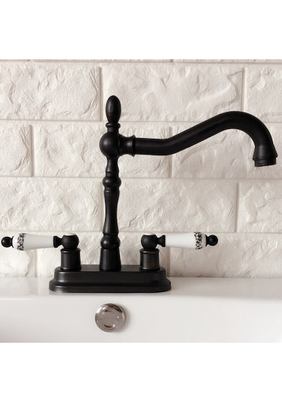 Banyo Lavabo Bataryası Ankastre Mat Siyah 22.5 CM