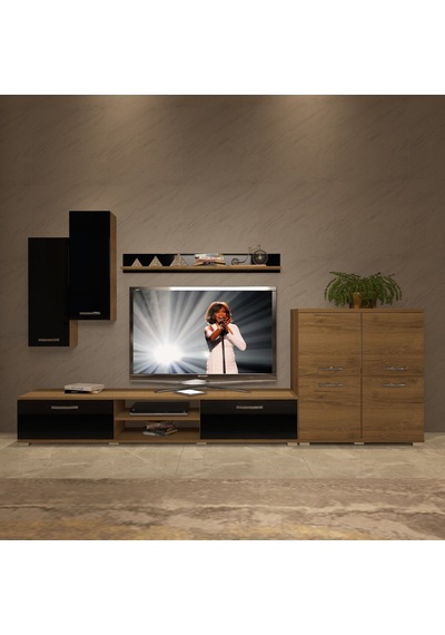 Decoraktiv Eko 6 Mdf Dvd Tv Ünitesi Tv Sehpası Pera - Siyah
