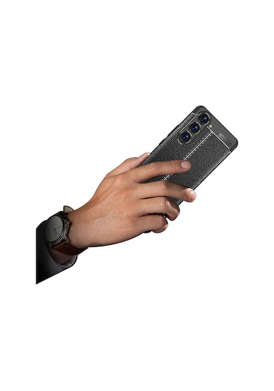 Samsung Galaxy Uyumlu S23 Plus Kılıf Deri Tarzı Niss Silikon Case Kapak