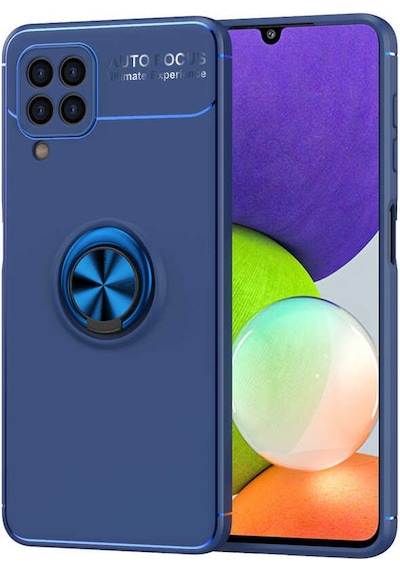 Ardemix Galaxy Uyumlu A22 4g Kılıf Ravel Silikon Kapak - Mavi Mavi